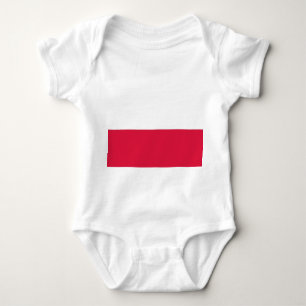 Patriotic baby bodysuit with flag Poland
