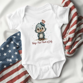 Patriotic Baby Eagle 4th of July Baby Bodysuit
