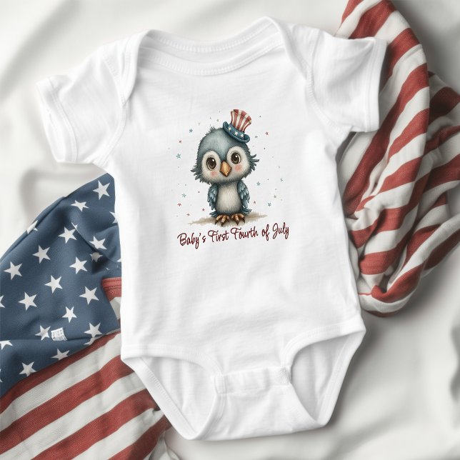 Patriotic Baby Eagle 4th of July Baby Bodysuit (Creator Uploaded)