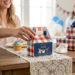 Patriotic Baby Shower Favour Box