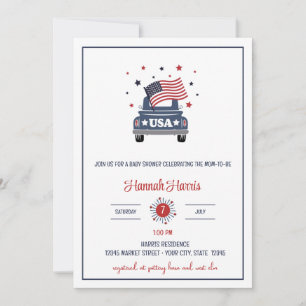 Patriotic Baby Shower Invitation