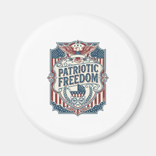 Patriotic Baby Shower Vector Graphic Tee Magnet