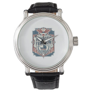 Patriotic Baby Shower Vector Graphic Tee Watch