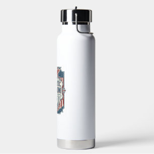 Patriotic Baby Shower Vector Graphic Tee Water Bottle