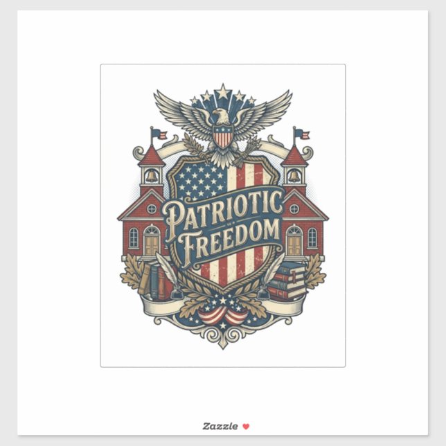 Patriotic Back to School Vector Graphic Tee (Sheet)