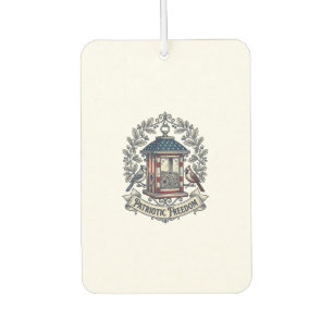 Patriotic Backyard Bird Feeder Vector Graphic Tee_ Car Air Freshener