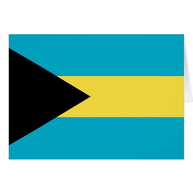 Patriotic Bahamian Flag (Front Horizontal)