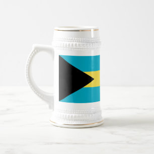 Patriotic Bahamian Flag Beer Stein