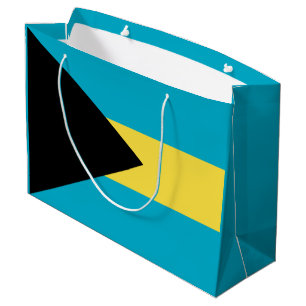 Patriotic Bahamian Flag Large Gift Bag