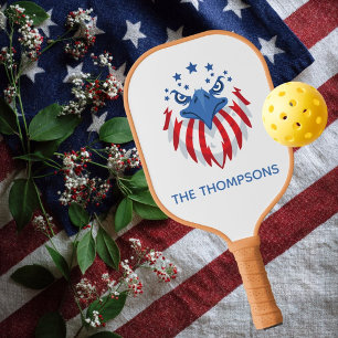 Patriotic Bald Eagle America 250th 4th of July Pickleball Paddle