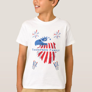 Patriotic Bald Eagle America 250th 4th of July T-Shirt