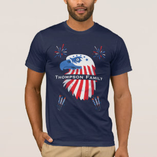 Patriotic Bald Eagle America 250th 4th of July T-Shirt