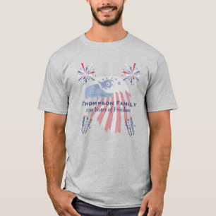 Patriotic Bald Eagle America 250th 4th of July T-Shirt