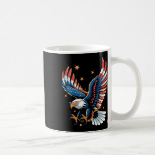 Patriotic Bald Eagle American Flag 4th Of July Eag Coffee Mug