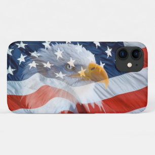 Patriotic Bald Eagle American Flag Case-Mate iPhon iPhone Case