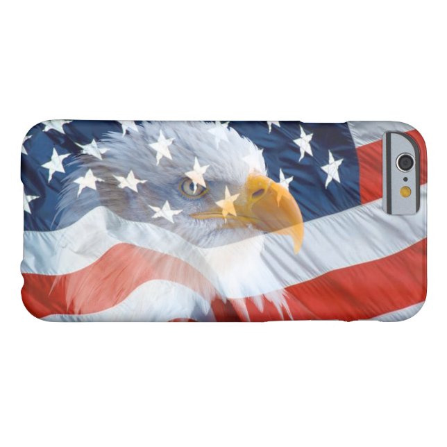 Patriotic Bald Eagle American Flag Case-Mate iPhone Case (Back Horizontal)