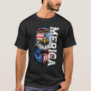 Patriotic Bald Eagle Merica 4th Of July Merica Ea T-Shirt