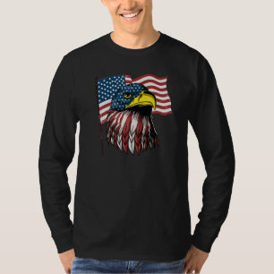 Patriotic Bald Eagle Mullet Usa American Flag 4th T-Shirt