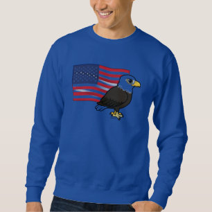 Patriotic Bald Eagle Sweatshirt