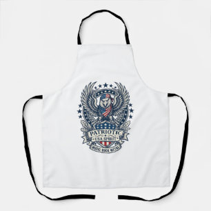 Patriotic Bandanna Rocker Old Glory Music Rock Met Apron