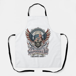 Patriotic Bandanna Rocker Old Glory Music Rock Met Apron