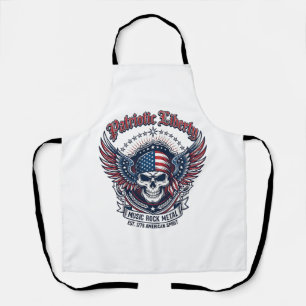 Patriotic Bandanna Rocker Old Glory Music Rock Met Apron