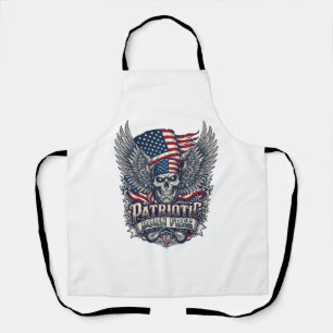 Patriotic Bandanna Rocker Old Glory Music Rock Met Apron
