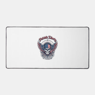 Patriotic Bandanna Rocker Old Glory Music Rock Met Desk Mat