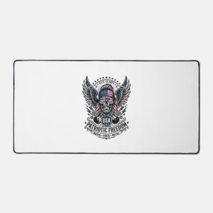 Patriotic Bandanna Rocker Old Glory Music Rock Met Desk Mat