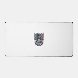 Patriotic Bandanna Rocker Old Glory Music Rock Met Desk Mat