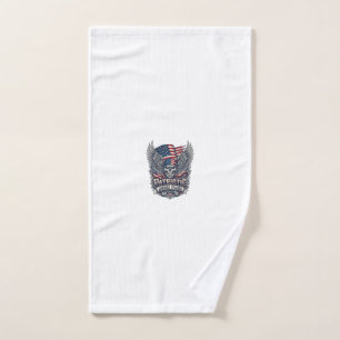 Patriotic Bandanna Rocker Old Glory Music Rock Met Hand Towel