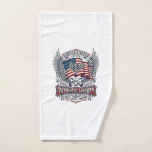Patriotic Bandanna Rocker Old Glory Music Rock Met Hand Towel