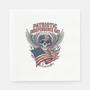 Patriotic Bandanna Rocker Old Glory Music Rock Met Napkin