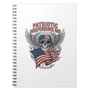 Patriotic Bandanna Rocker Old Glory Music Rock Met Notebook