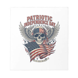 Patriotic Bandanna Rocker Old Glory Music Rock Met Notepad
