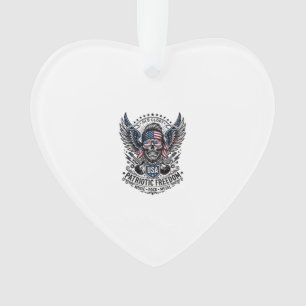 Patriotic Bandanna Rocker Old Glory Music Rock Met Ornament