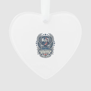 Patriotic Bandanna Rocker Old Glory Music Rock Met Ornament