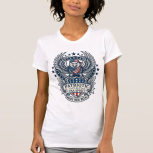 Patriotic Bandanna Rocker Old Glory Music Rock Met T-Shirt
