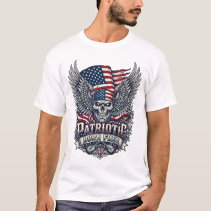 Patriotic Bandanna Rocker Old Glory Music Rock Met T-Shirt