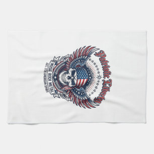 Patriotic Bandanna Rocker Old Glory Music Rock Met Tea Towel