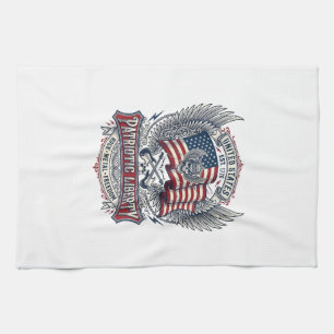 Patriotic Bandanna Rocker Old Glory Music Rock Met Tea Towel
