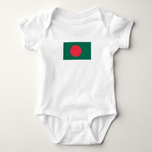 Patriotic Bangladeshi Flag Baby Bodysuit