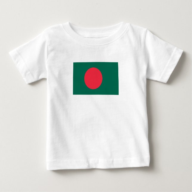 Patriotic Bangladeshi Flag Baby T-Shirt (Front)