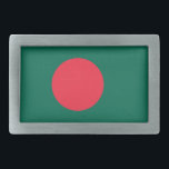 Patriotic Bangladeshi Flag Belt Buckle<br><div class="desc">The national flag of Bangladesh.</div>