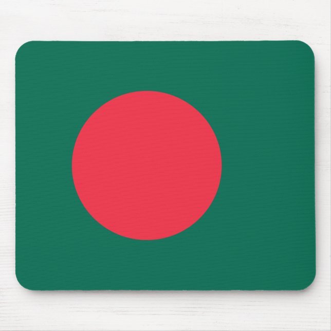 Patriotic Bangladeshi Flag Mouse Pad (Front)