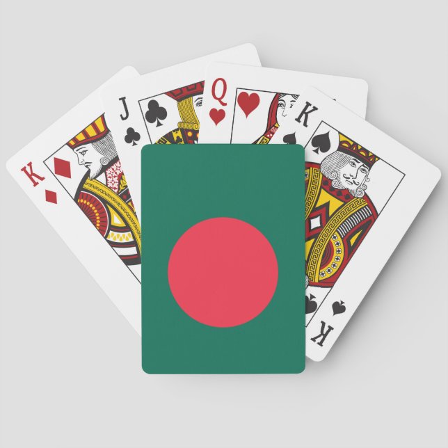 Patriotic Bangladeshi Flag Playing Cards (Back)
