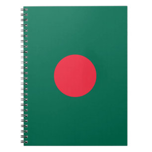 Patriotic Bangladeshi Flag Spiral Notebook