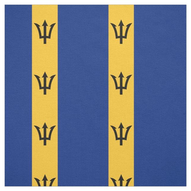 Patriotic Barbados Flag Fabric (Swatch)