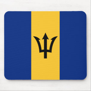 Patriotic Barbados Flag Mouse Pad
