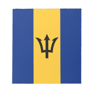 Patriotic Barbados Flag Notepad
